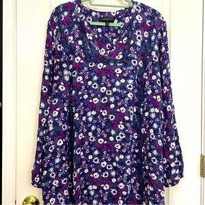 Lane Bryant Floral Tunic Womens 22/24